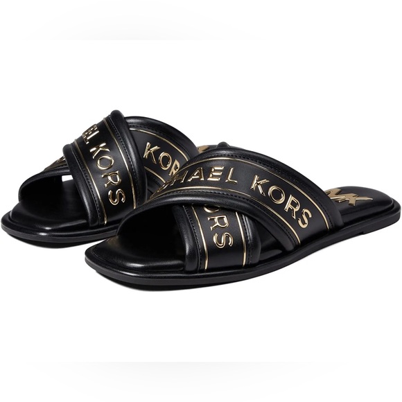 Gideon Embellished Slide Sandal Michael Kors